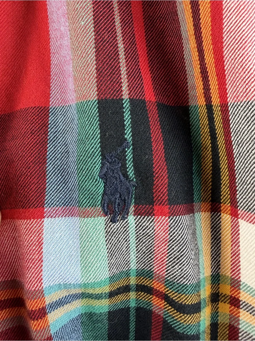 Ralph Lauren Red Multi Plaid Button-Down Shirt